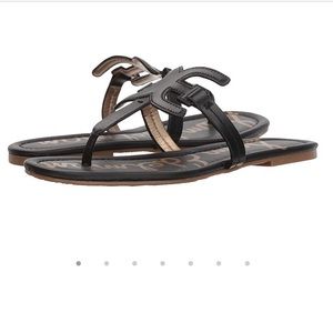 Sam Edelman Carter Black Thong Flat Sandal